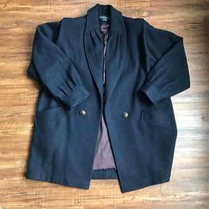 Navy Blue Wool Women's Coat Donnybrook Size 16